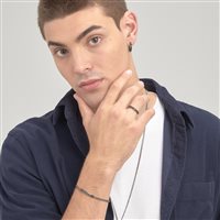 Anello Brosway Uomo ink in Acciaio Zirconia  Ct BIK39C - BIK39C